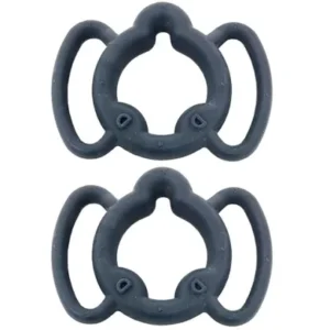 Osbon Twin Pack Maximum Elasticity Grey Rings sizes B & D T1676