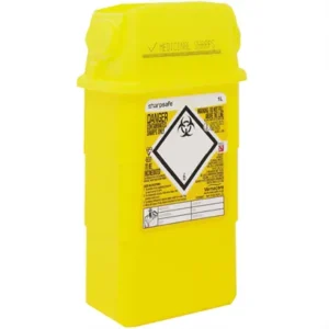 Yellow Sharps Bin - Nominal Capacity 1 Litre